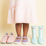 girls shoe subscription mix, girls shoes, girls cientas, girls hunter boots